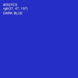 #252FC5 - Dark Blue Color Image